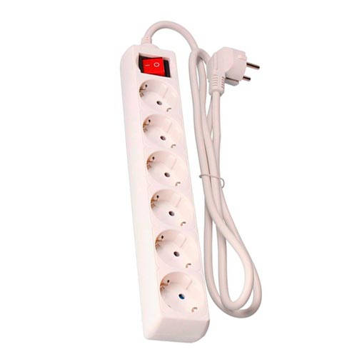 BASE MULTIPLE 6 ENCHUFES 1,5MTS 3X1,5mm2
