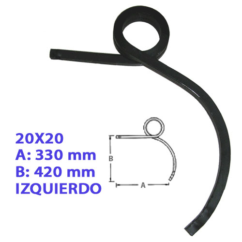 BRAZO CULTIVADOR 20X20 IZQUIERDO