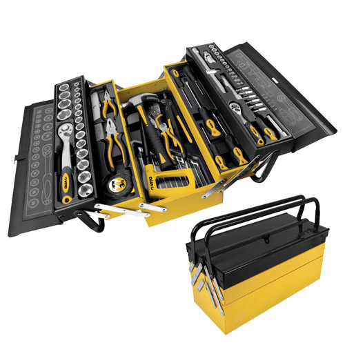 CAJA METALICA CON HERRAMIENTAS 88PZAS