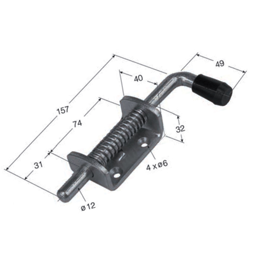 CERROJO GANADERO SENCILLO CG4 CINCADO