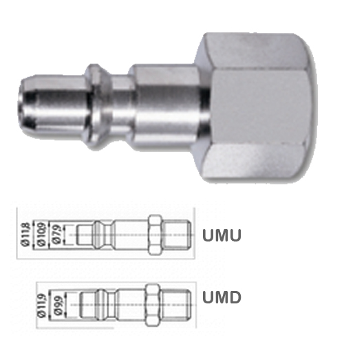 ADAPTADOR ENCHUFE RAPIDO HEMBRA 1/4"