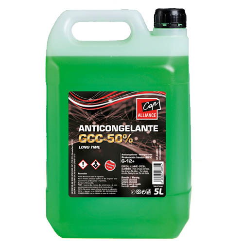 ANTICONGELANTE 50% ORGANICO VERDE (5 LT)