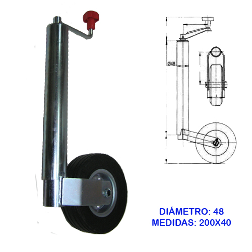 [MR108] RUEDA JOCKEY D-48