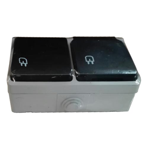 [R64035] BASE ENCHUFE DOBLE T/TL ESTANCA