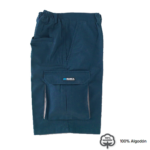 [488SATOP4648] BERMUDA ALGODON AZUL MARINO T-46-48
