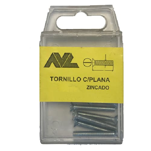 [19002703] BLISTER TORNILLO C/PLANA ZN 4X20