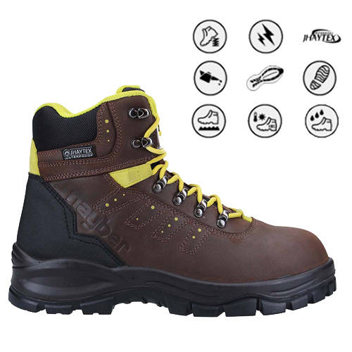 [6444] BOTA LABORAL ESTROMBOLI MARRON T-45