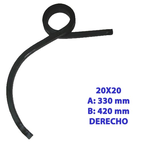 [20X20DV] BRAZO CULTIVADOR DE 20 VIÑA DERECHO