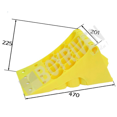 [360171] CALZO DE CAMION PLASTICO AMARILLO