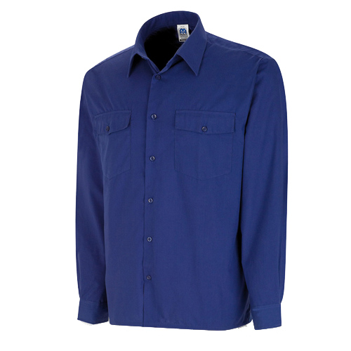 [388CAML] CAMISA TERGAL AZULINA M/L41.42