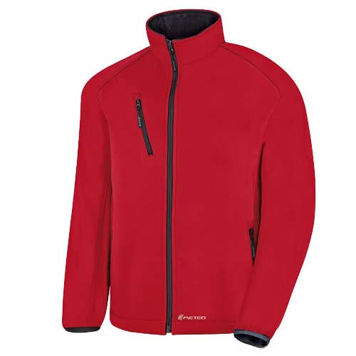 [6451] CAZADORA SOFT SHELL ROJO CUERZO T-XL