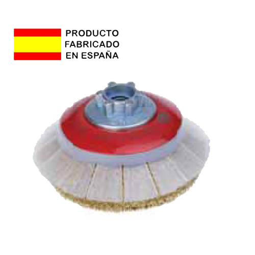 [HSDG0100EM14] CEPILLO CONICO ONDULADO CON GUARDA