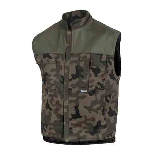 [5846] CHALECO CAMUFLAJE ACOLCHADO T-L