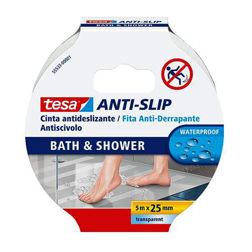 [55533] CINTA ANTIDESLIZANTE BAÑO 5MX25MM.