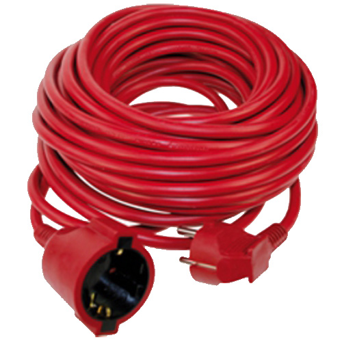 [21020] ALARGADERA DE CABLE  15 M ROJA 3X1,5 mm2